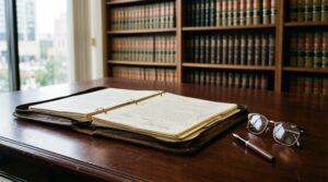 How Can a Brooklyn Wrongful Death Lawyer Help My Family Recover Compensation? Brooklyn wrongful death lawyer resources — close-up of legal documents and a gavel resting on a polished wooden desk